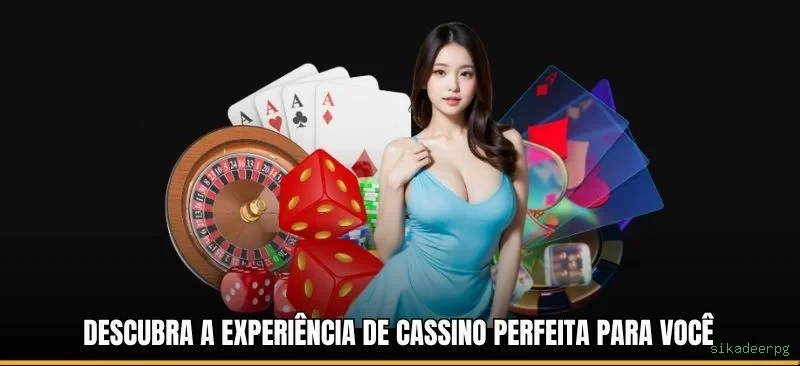 Imagem promocional do cassino online da sikadeerpg mostrando jogos ao vivo